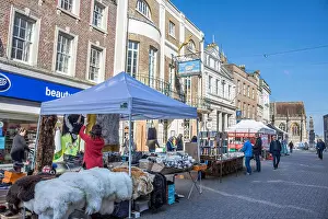 South Street Prints: England Dorset Dorchester South street Market stall
