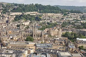 Bath Prints: England, Somerset, Bath, Alexandra Park, City Skyline View from the Park