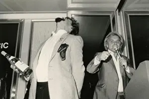 Actor Prints: English actors and stand-up comedians Billy Connolly and Freddie Starr, UK 1980s
