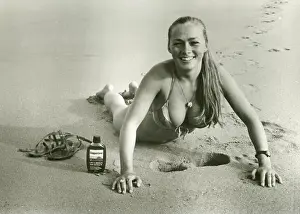 1984 Prints: English actress Lucy Gutteridge in the movie Top Secret, USA 1984