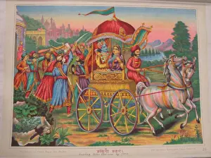 Epic Prints: English: Album of popular prints mounted on cloth pages