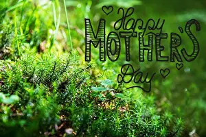 Mothers Prints: English Calligraphy Happy Mothers Day