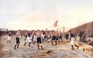 Sporting Prints: English: One of the earliest football paintings in the world