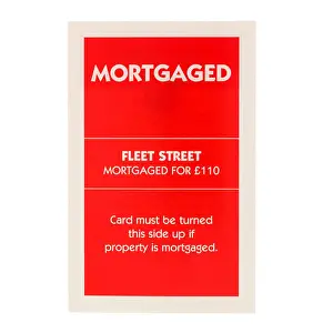 1935 Prints: English Edition of Monopoly Mortgaged Card for Fleet Street