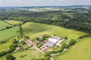 Aerial Views Prints: English Farms from the air