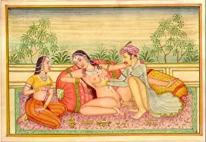 Unknown Artist Prints: English: Kama Sutra Illustration