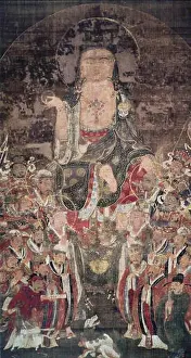 Afterlife Prints: English: Ksitigarbha with the Ten Kings of Hell