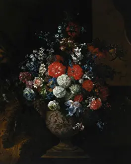 Sculpted Prints: English: Still life of flowers