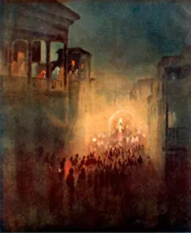 English: A low-resolution copy of Pratima Visarjan