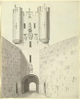 Gates Prints: English: Micklegate Bar at York 1773