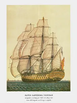 Empire Prints: English: Navio Santisima Trinidad Berlingueromuseonavalmadrid