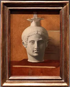 1855 Prints: English: Oenochoé shaped head of young man Français : Oenochoé en forme de tête de jeune homme Italiano
