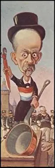 Social Commentary Prints: English: A postcard image from 1904 taking a satirical view of Lepine