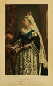 Julian Prints: English: Souvenir portrait of Queen Victoria as Empress of India