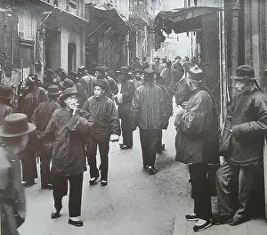 Laws Prints: English: The Street of Gamblers (Ross Alley) Arnold Genthe