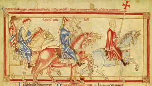 Papal Prints: English: Thomas Becket takes leave of Pope Alexander III in the autumn of 1165
