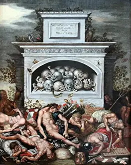 English: Vanitas Allegory Deutsch: Vanitas-Allegorie. 1652. 1652 Wagner Vanitas-Allegorie anagoria