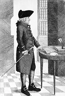 Man Man Prints: Engraving of philosopher and economist Adam Smith by John Kay in 1790