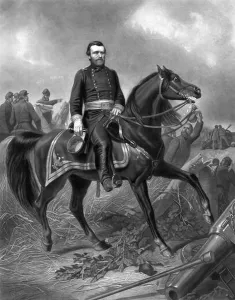 American United Prints: Engraving showing Grant, full-length portrait