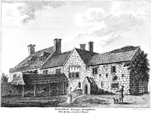 Georgian Prints: An engraving of Somerford Grange Hampshire (now Dorset)