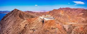 Desert Area Prints: Entallada Lighthouse (Faro de La Entallada) on a sunny morning