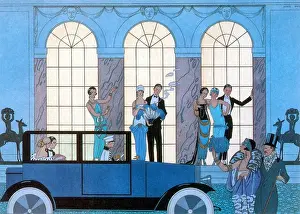 Bracelet Prints: Entitled: Au revoir (Farewell) fashion plate by Barbier
