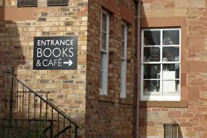 Entrance to Cafe and Bookshop, Main Street, St Boswells