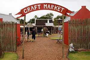Archway Prints: entrance to the craft market at spier stellenbosch south africa