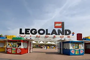 Lego Prints: The entrance to Legoland amusement park, Windsor, Berkshire
