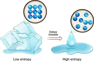 Disorder Prints: Entropy. law of thermodynamics
