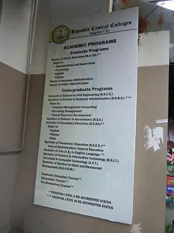 Higher Education Prints: This entry refers to Republic Central Colleges
