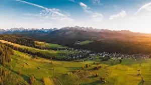 Sunset Mountain Prints: Epic sunset over Tatra mountains in Poland
