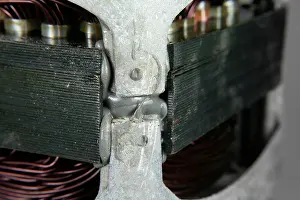 Silicon Prints: Epoxy adhesive used to hold electric motor components together