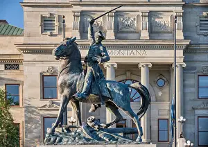 Human Representation Prints: Equestrian statue of General Thomas Francis Meagher at Montana State Capitol Building