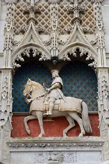 Dignitary Prints: Equestrian statue of King Louis XII, Blois Castle, Blois, Centre, France