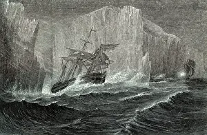 The Erebus and the Terror Among Icebergs. Sir John Franklin (1786-1847) British naval officer