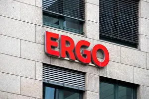 Stuttgart Prints: Ergo logo on a facade