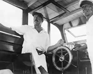 Masculinity Prints: Ernest Hemingway and Carlos Gutierrez aboard Hemingway's boat