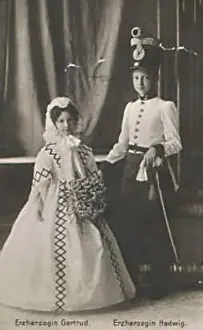 Regal Prints: Erzherzoginnen Gertrud und Hedwig von Österreich Arch Duchesses of Austria