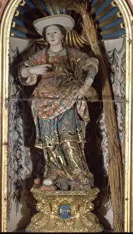 Guadalupe Prints: ESCULTURA-MUJER FUERTE DE LA BIBLIA'RUTH'MADERA Y OTROS MATERIALES POLICROMADOS 1736
