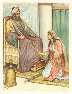 Christian Religion Prints: Esther Before King Ahasuerus