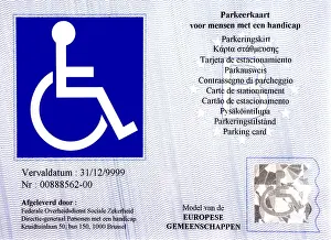 Authorized Prints: EU parking card for people with disabilities – Blue Badge – is standardized across the EU and EEA