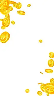 Shiner Prints: European Union Euro coins falling