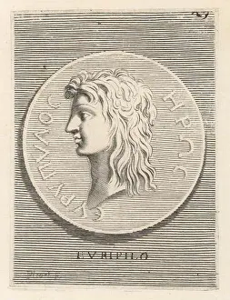 Historia Universal Prints: Eurypylus of Thessaly, son of Euaemon and Ops
