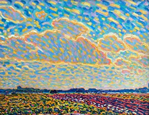 1909 Prints: Evening landscape near Montfoort 1909 Leo Gestel 1881 - 1941 Netherlands Dutch