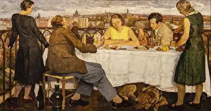 Pigment Prints: Evening over Postdam, lotte Laserstein, 1930, Berlin, Federal Republic of Germany