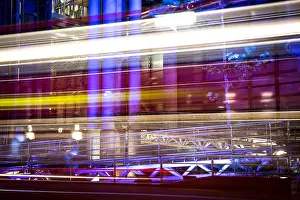 Financial District Prints: Evening view of the famous Lloyds Building in the City of London, England
