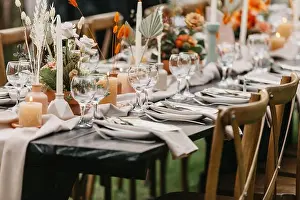 Free Space Prints: Event and catering agency organization modern wedding in boho style