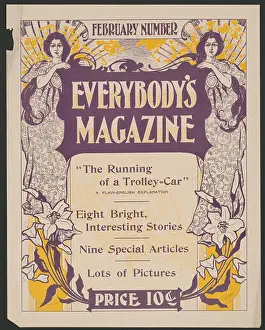 Everybody's magazine February number. Abstract/medium: 1 print : lithograph, color ; sheet 39 x 30 cm