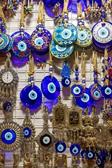 Sultanahmet Prints: Evil Eye, Grand Bazaar, Sultanahmet, Istanbul, Turkiye, Turkey